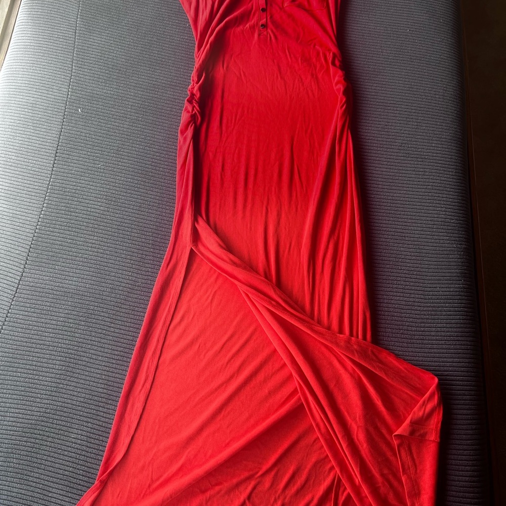 Elegant Red Maxi Dress